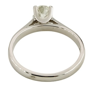 18ct white gold Diamond 0.40cts solitaire Ring size K